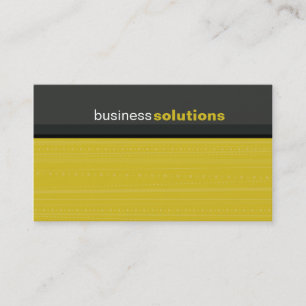 BUSINESS CARD fett, modern, linear Senf grau Visitenkarte