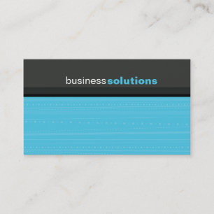 BUSINESS CARD fett moderne lineare Aqua Blue grau Visitenkarte
