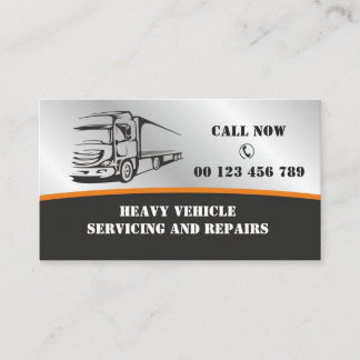 Business card  for Auto services for heavy vehicle Visitenkarte