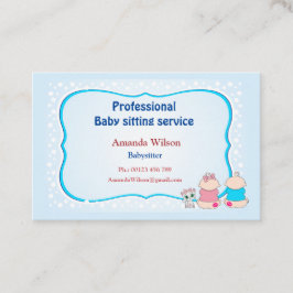 Business card  for babysitter & childcare visitenkarte