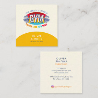 Business Card for Fitness trainer Quadratische Visitenkarte