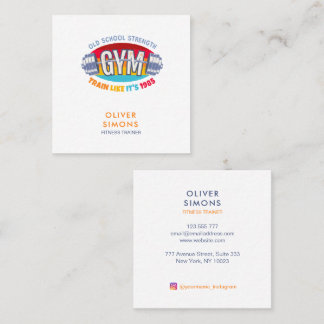 Business Card for Fitness trainer Quadratische Visitenkarte