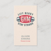 Business Card for Fitness trainer Visitenkarte (Vorderseite)