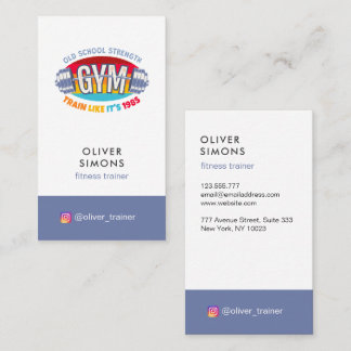 Business Card for Fitness trainer Visitenkarte