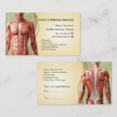 Business card  for Massage Therapist Terminkarte (Vorne/Hinten)