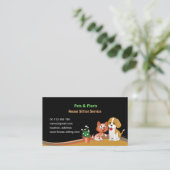 business card for Pet & Plants Sitting Service Visitenkarte (Stehend Vorderseite)