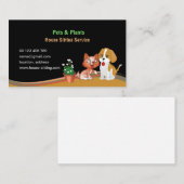 business card for Pet & Plants Sitting Service Visitenkarte (Vorne/Hinten)