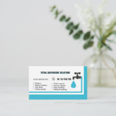 business card for plumber & handyman visitenkarte (Stehend Vorderseite)