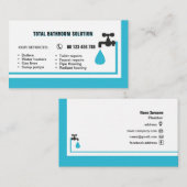 business card for plumber & handyman visitenkarte (Vorne/Hinten)