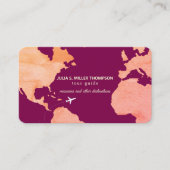 Business Card for Tour Guides with Map Visitenkarte (Vorderseite)
