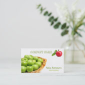 Business Card "Frisches Obst" Visitenkarte (Stehend Vorderseite)