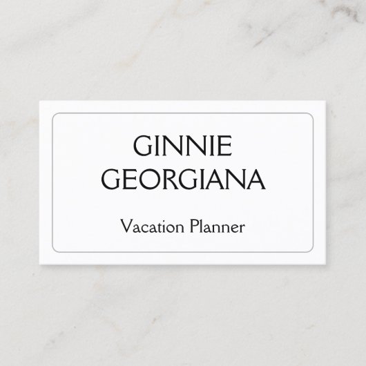 Business Card für anspruchsvolle und elegante Feri Visitenkarte (Vorderseite)