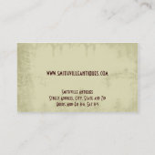 Business Card für antike Möbel Store Visitenkarte (Rückseite)