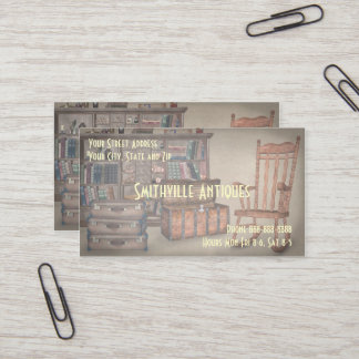 Business Card für antike Möbel Store Visitenkarte