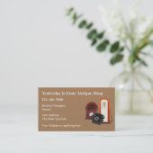 Business Card für Antiquitäten und Sammlerstücke Visitenkarte (Stehend Vorderseite)