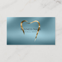 Business Card für aquamarin- und Goldzahnärzte