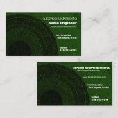 Business Card für Audio Engineer Visitenkarte (Vorne/Hinten)