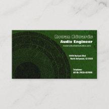 Business Card für Audio Engineer