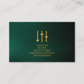 Business Card für Audio Engineer Visitenkarte (Rückseite)