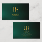 Business Card für Audio Engineer Visitenkarte (Vorne/Hinten)