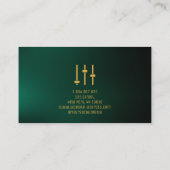 Business Card für Audio Engineer Visitenkarte (Rückseite)