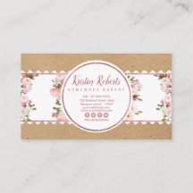 Business Card für Bäckereien und Floral Craft Papi