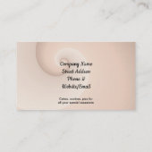 Business Card für Backwaren Visitenkarte (Rückseite)