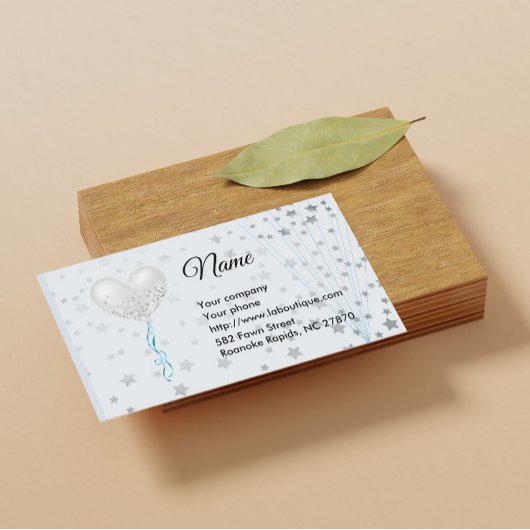 Business Card für Ballon und Sterne Visitenkarte