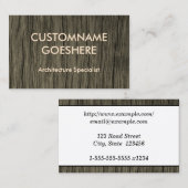 Business Card für Basic Architecture Specialist Visitenkarte (Vorne/Hinten)