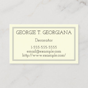 Business Card für Basic und Minimal Decorator Visitenkarte