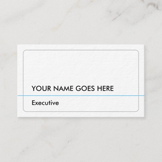 Business Card für Basic und Minimal-Führungskraft Visitenkarte (Vorderseite)