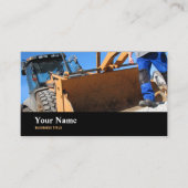 Business Card für Bauarbeiter Visitenkarte (Vorderseite)