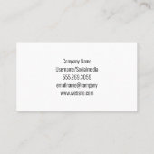 Business Card für Bauarbeiter Visitenkarte (Rückseite)