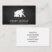 Business Card für Bauarbeiter Visitenkarte (Vorne/Hinten)