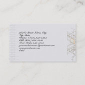 Business Card für Bauarchitektur Visitenkarte (Rückseite)