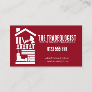 Business Card für Baugewerbe Visitenkarte