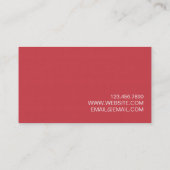 Business Card für Berufliche Dolmetscher Visitenkarte (Rückseite)