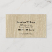 Business Card für berufliche Tremingdienste Visitenkarte (Rückseite)