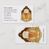 Business Card für Bier-Design Visitenkarte (Vorne/Hinten)