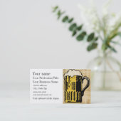 Business Card für Bier-Design Visitenkarte (Stehend Vorderseite)