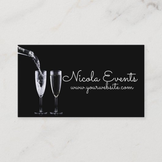 Business Card für Catering-Eventplaner Visitenkarte (Vorderseite)