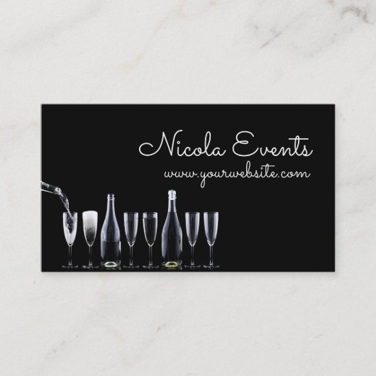 Business Card für Catering-Eventplaner Visitenkarte (Vorderseite)