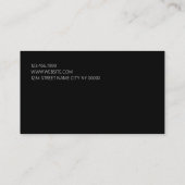 Business Card für coole Bandmusiker Visitenkarte (Rückseite)