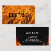 Business Card für coole Brandgefangene Visitenkarte (Vorne/Hinten)