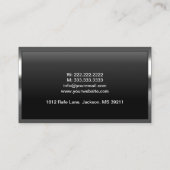 Business Card für coole Friseursalons Visitenkarte (Rückseite)