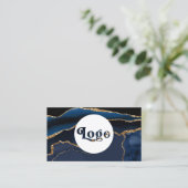 Business Card für das Blue Agate Logo Visitenkarte (Stehend Vorderseite)