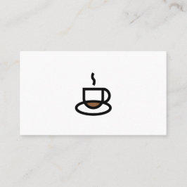 Business Card für das Coffee-Logo - individuell an Visitenkarte