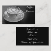 Business Card für das Kaffeehaus Visitenkarte (Vorne/Hinten)