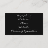 Business Card für das Kaffeehaus Visitenkarte (Rückseite)