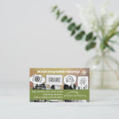 Business Card für das Social Media-Marketing Visitenkarte (Stehend Vorderseite)